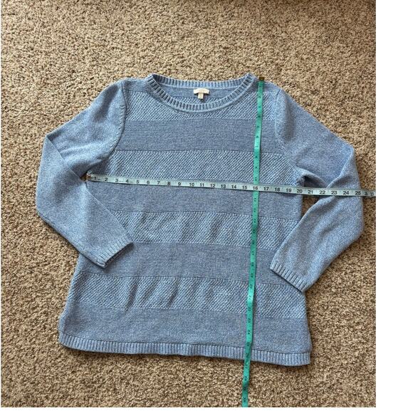 TALBOTS Light Blue, 100% Cotton sweater, size XL, Lightweight - Picture 4 of 8